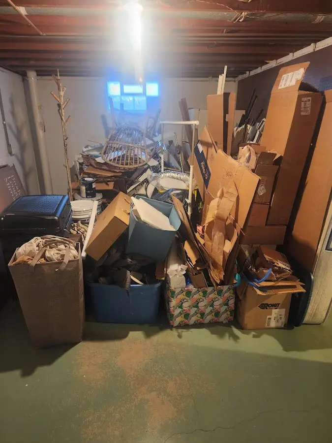 Roll-off dumpster container at job site for 6 Yard Dumpster Rental in Lake Arbor